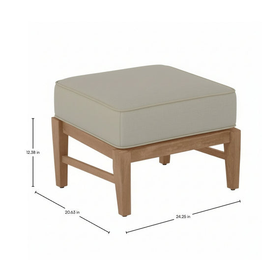 Summer Classics Croquet Teak Ottoman