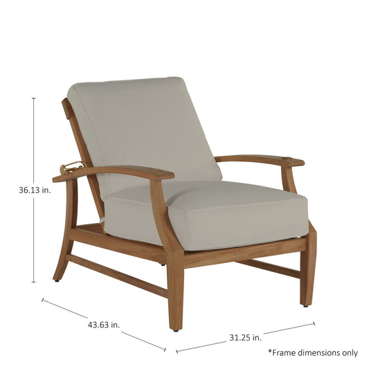 Summer Classics Croquet Teak Recliner