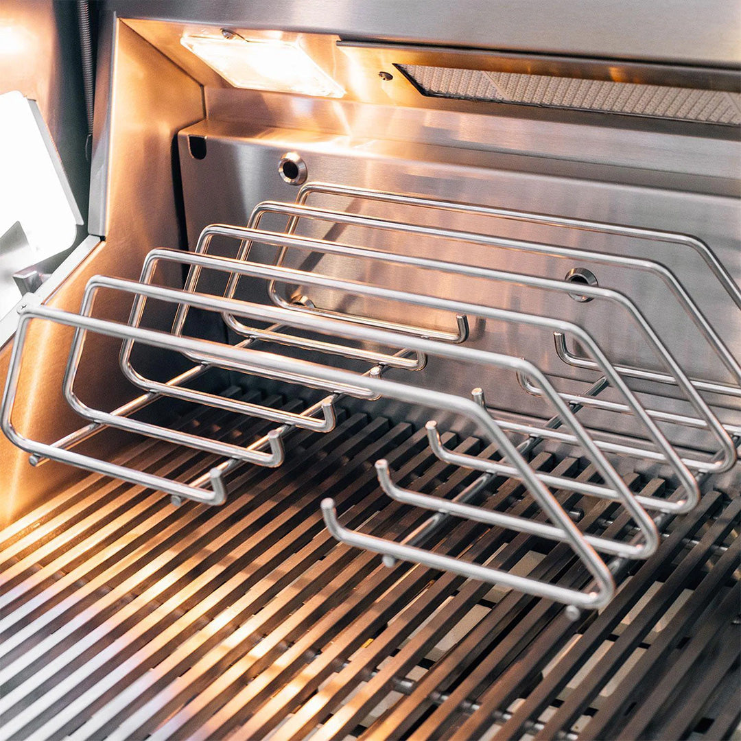Summerset Quest 42-in 3-Burner Built-In Natural Gas Grill w/ Rear Infrared Burner, Rotisserie Kit, & Drop-In Griddle Plate