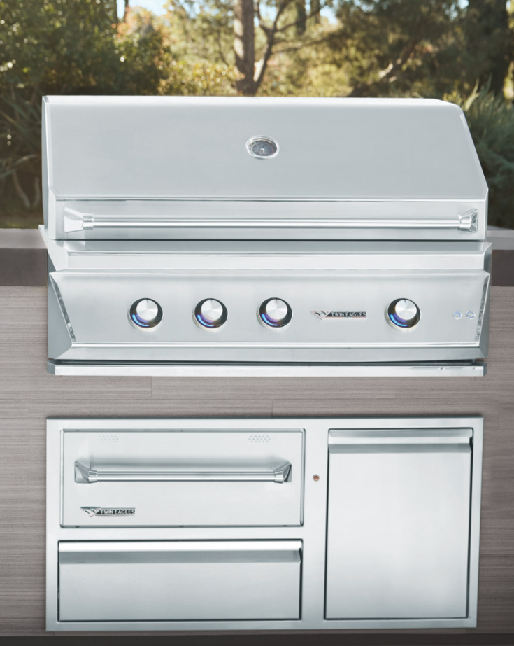 Twin Eagles 42-Inch Warming Drawer Combo