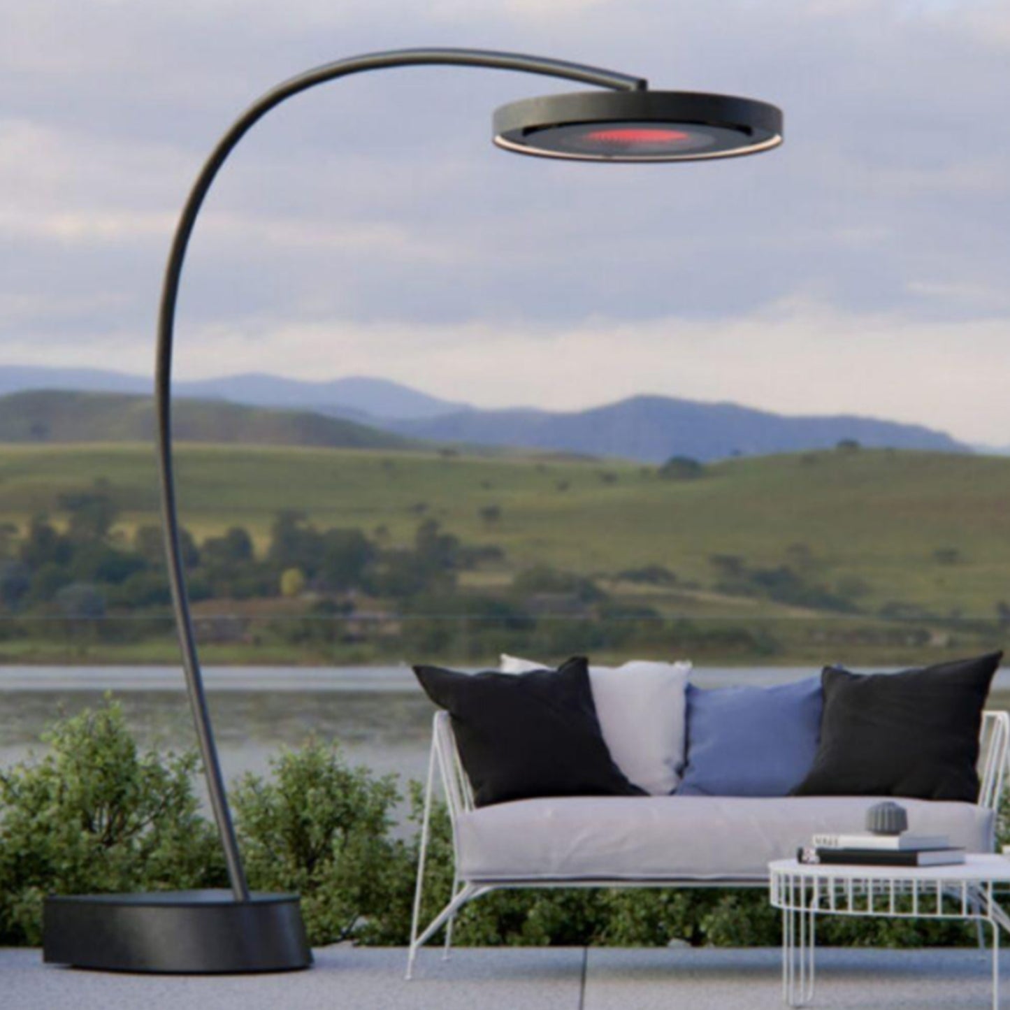 Bromic Heating Eclipse Smart-Heat Electric Portable Heater & Light w/ Dimmer Control