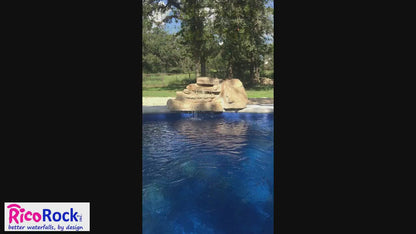 Rico Rock® Florida Three-Step Pool Waterfall Kit