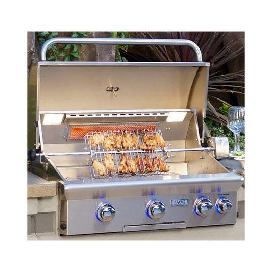 AOG L-Series 36-Inch 3-Burner Built-In Natural Gas Grill