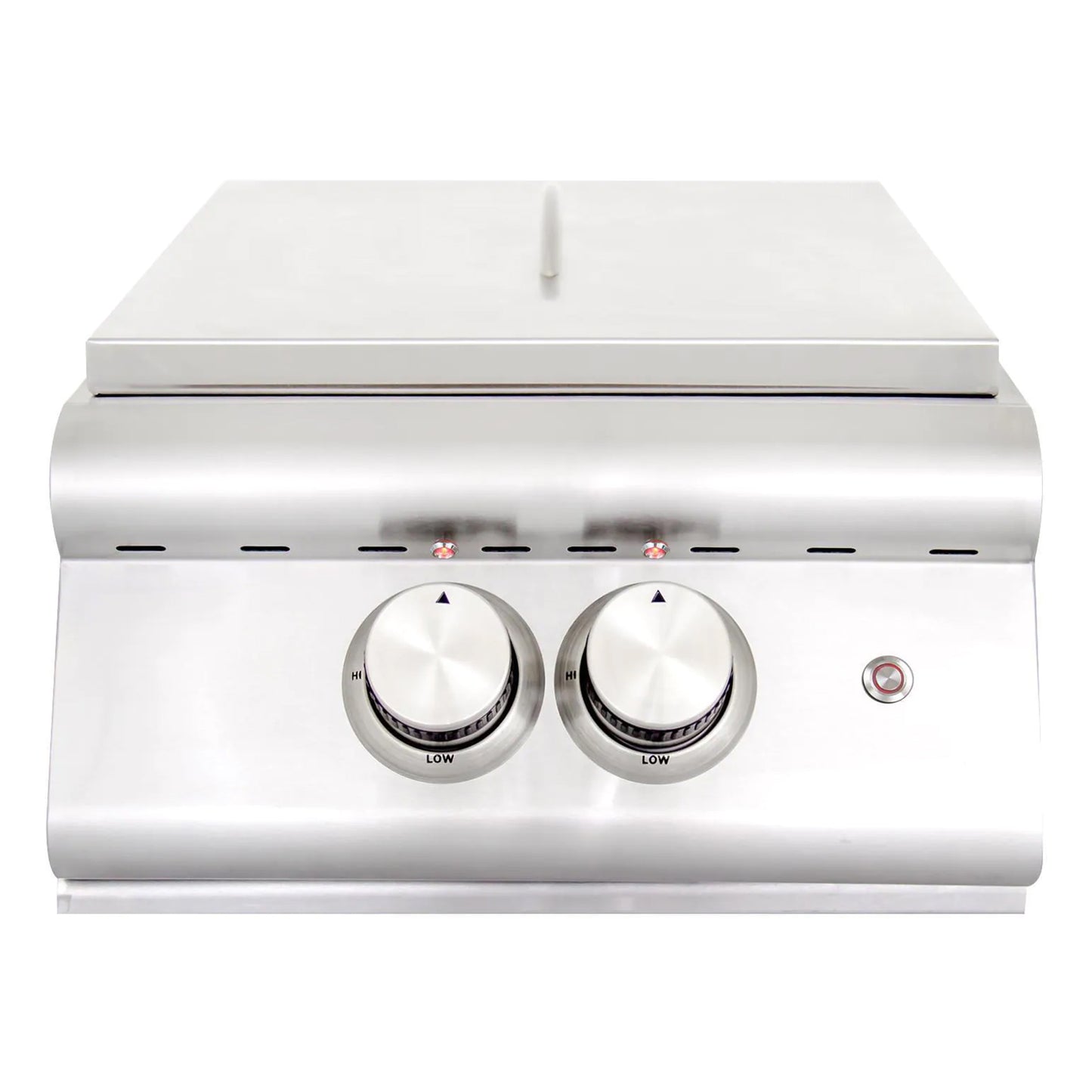 Blaze Premium LTE Built-In Gas Power Burner w/ Wok Ring & Stainless Steel Lid