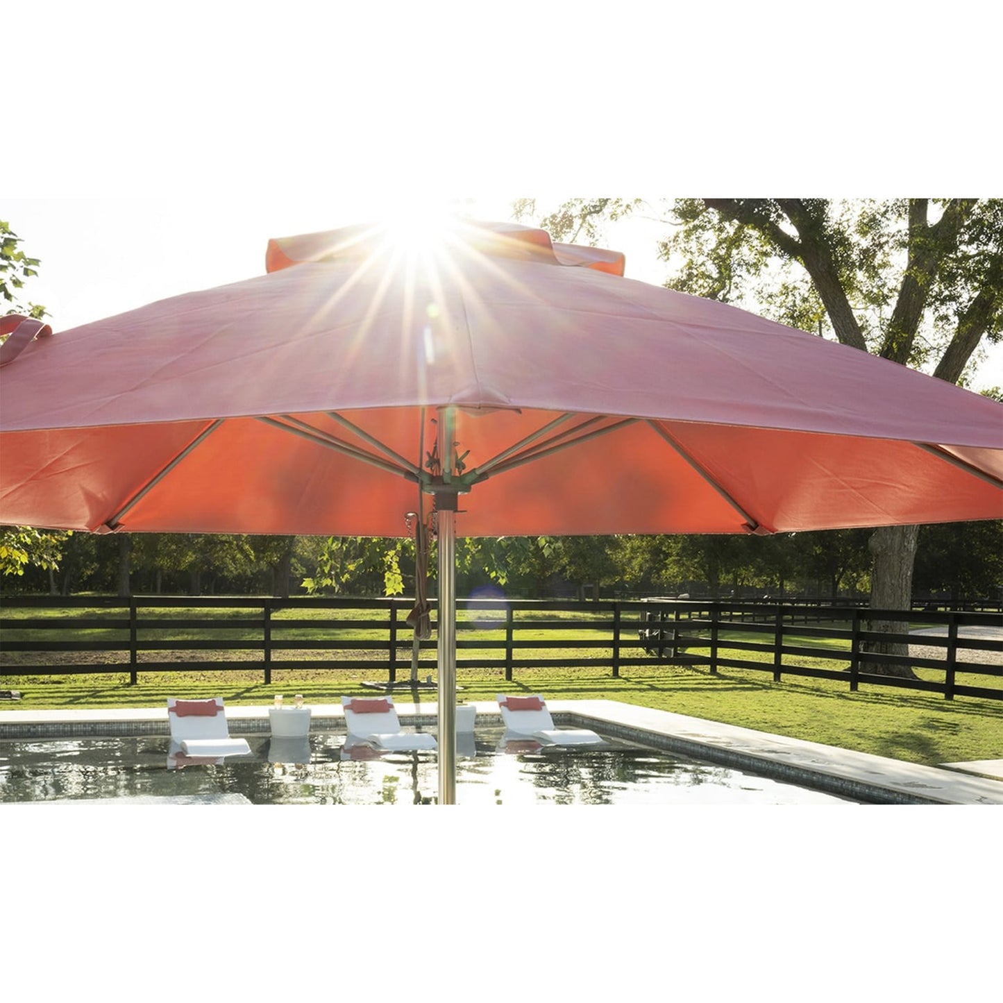 Ledge Lounger Premier Umbrella - Octagon Canopy