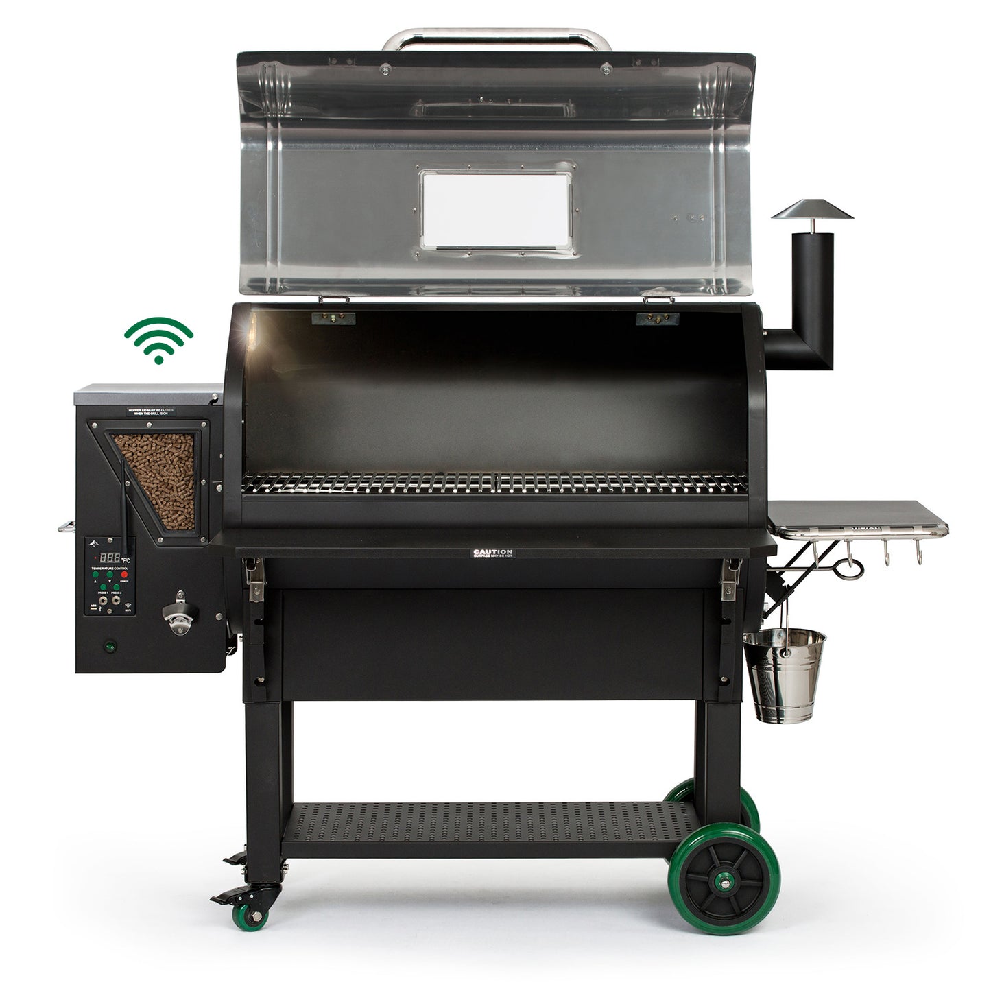 under the hood look at Green Mountain Grills Peak Prime Plus Pellet Grill with WiFi