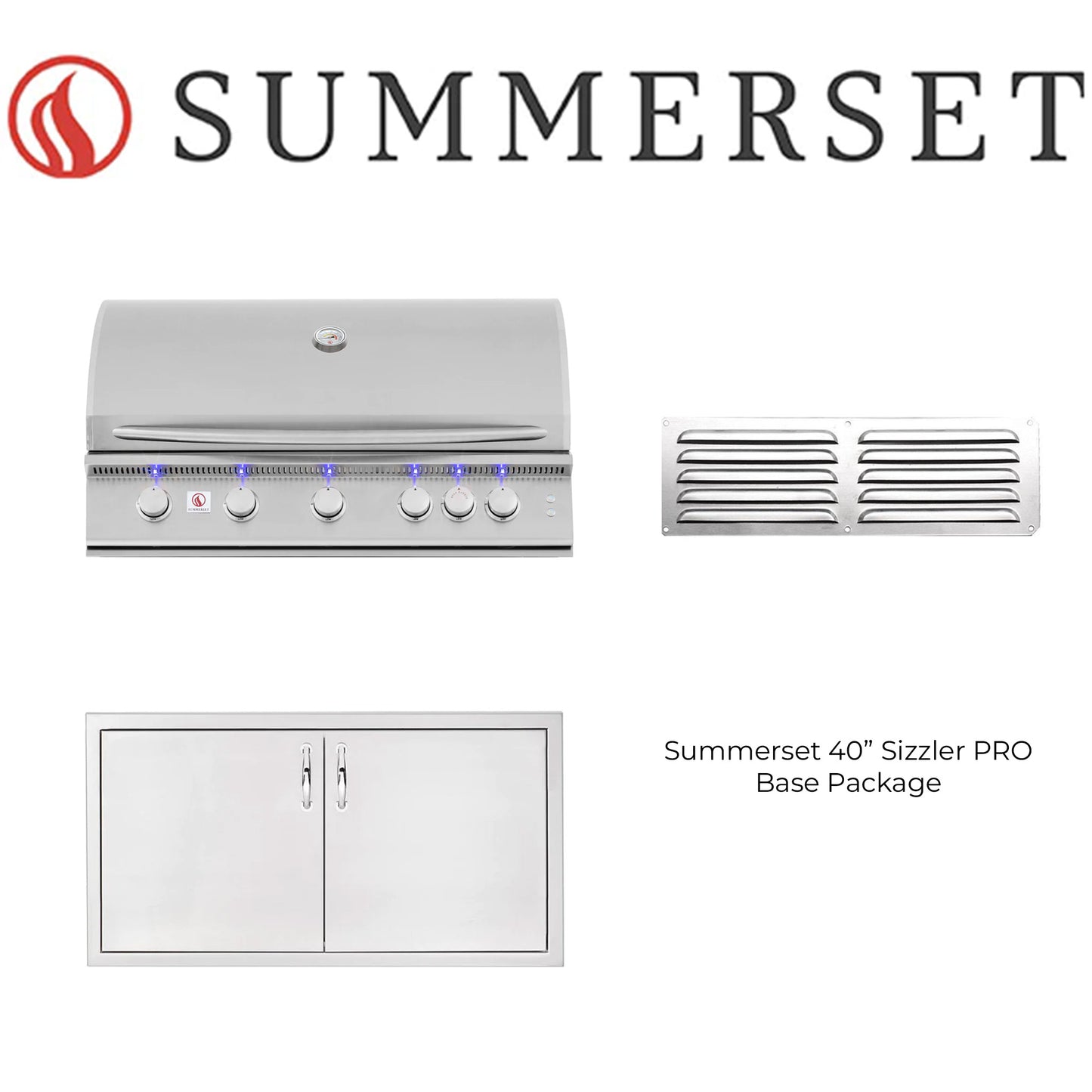 Summerset 40" Sizzler or Sizzler PRO Built-In Grill Package