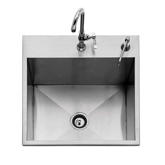Twin Eagles 24-Inch Outdoor Sink with S/S Cover (Faucet Not Included)