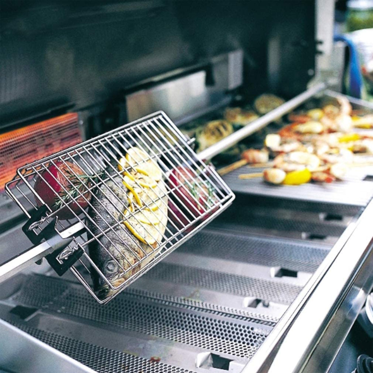 Fire Magic Stainless Steel Flat Rotisserie Basket