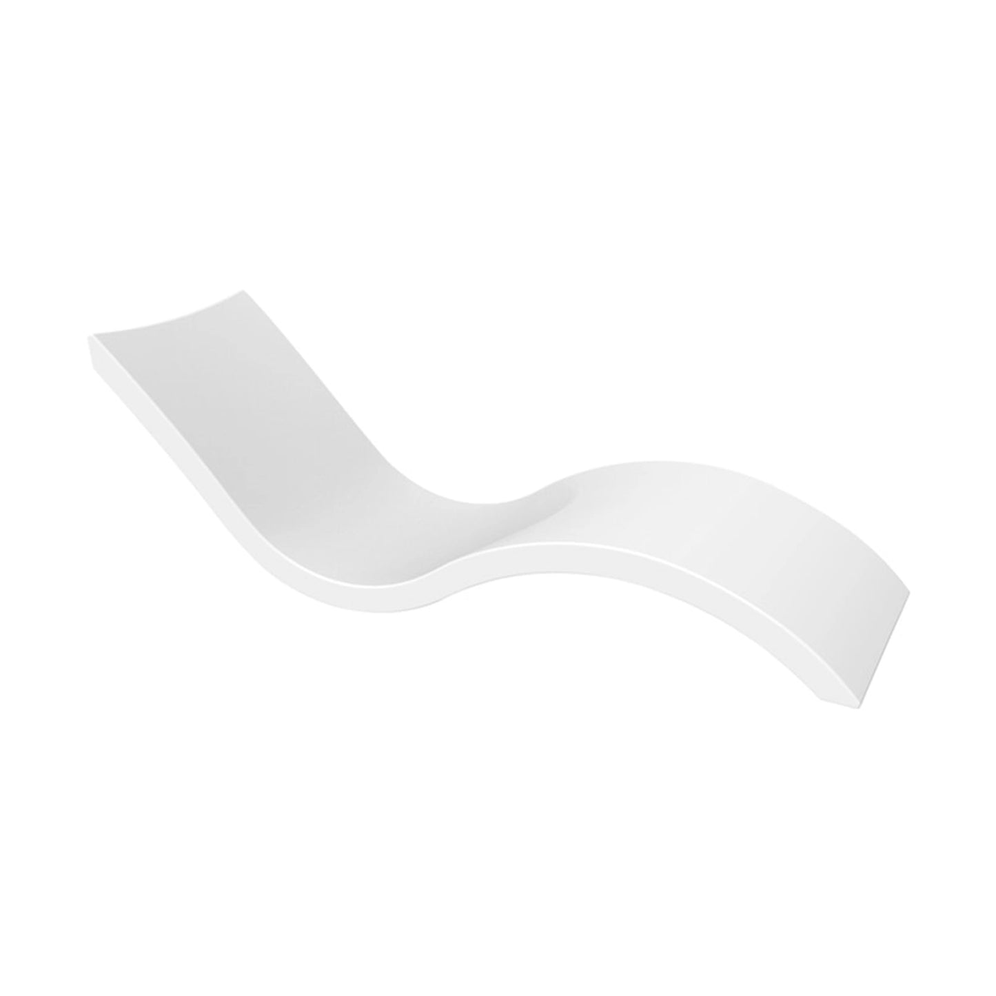 White Ledge Lounger Signature Chaise in-pool