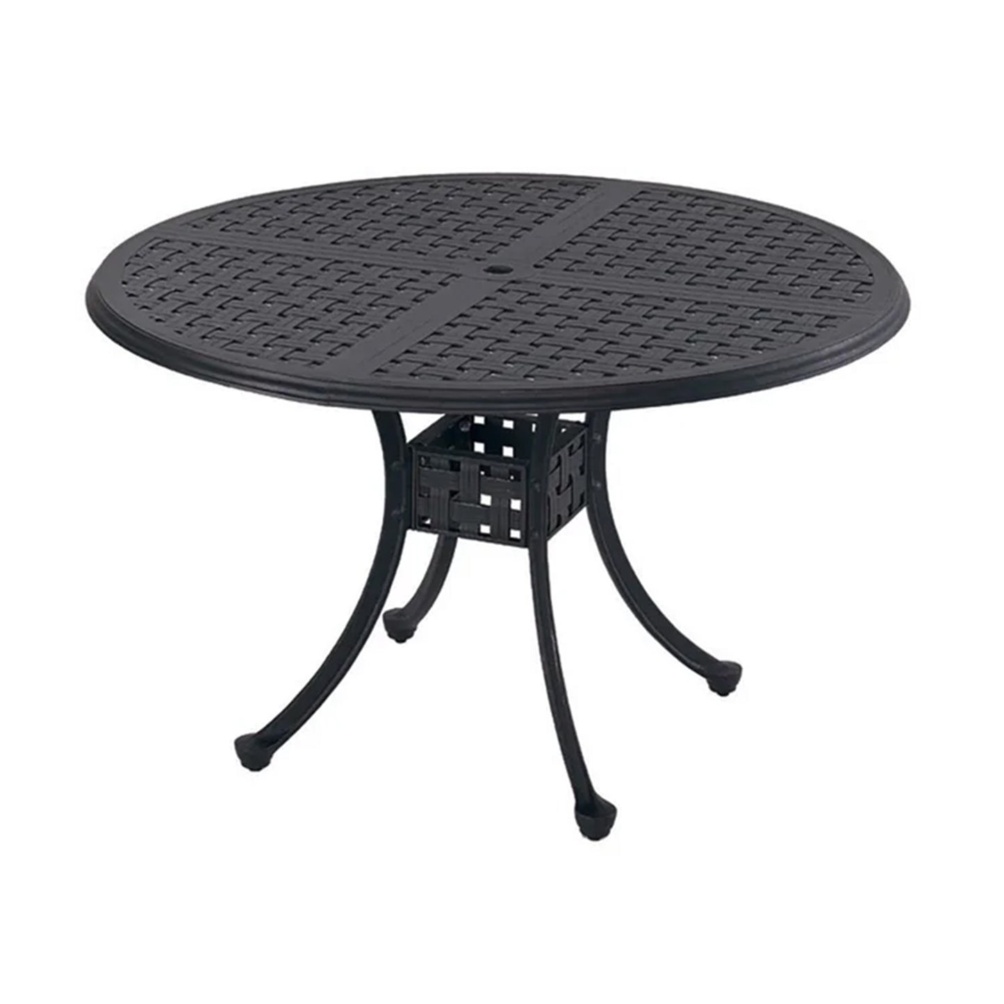 Summer Classics Double Lattice Aluminum 48-Inch Dining Table