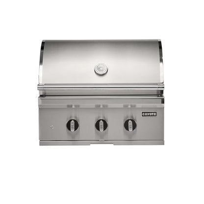 Coyote SL-Series 30" 2-Burner Built-In Grill w/ Sear Burner, Rotisserie, & Safety Valve