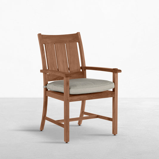 Summer Classics Croquet Teak Arm Chair