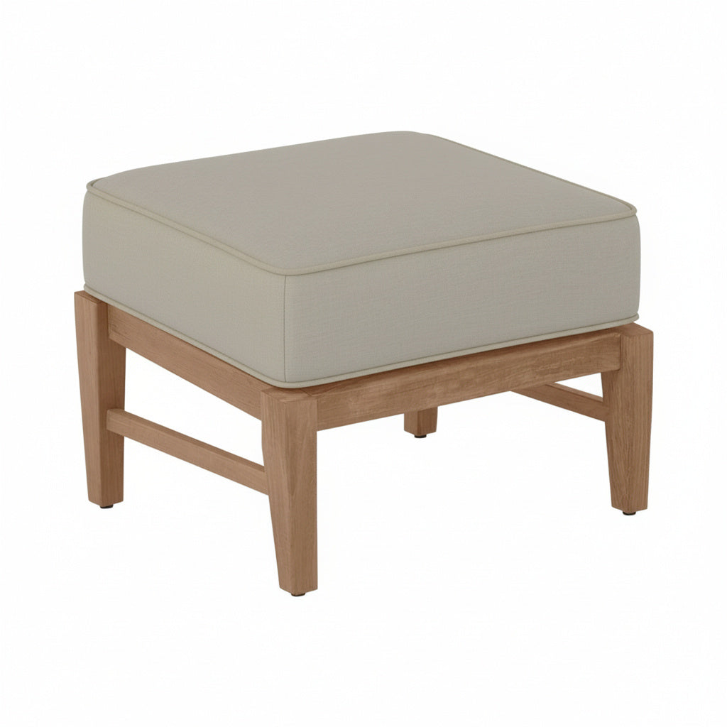 Summer Classics Croquet Teak Ottoman