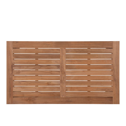 Summer Classics Croquet Teak Rectangular Farm Table