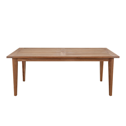 Summer Classics Croquet Teak Rectangular Farm Table