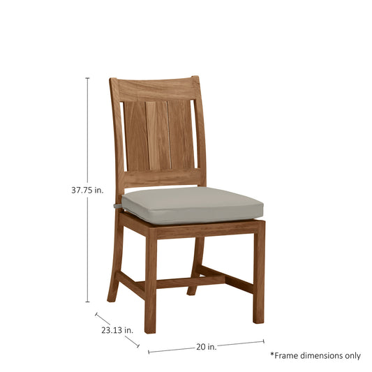 Summer Classics Croquet Teak Side Chair