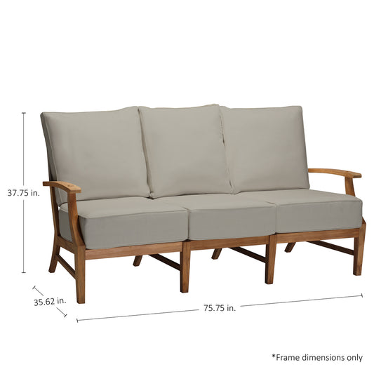 Summer Classics Croquet Teak Sofa