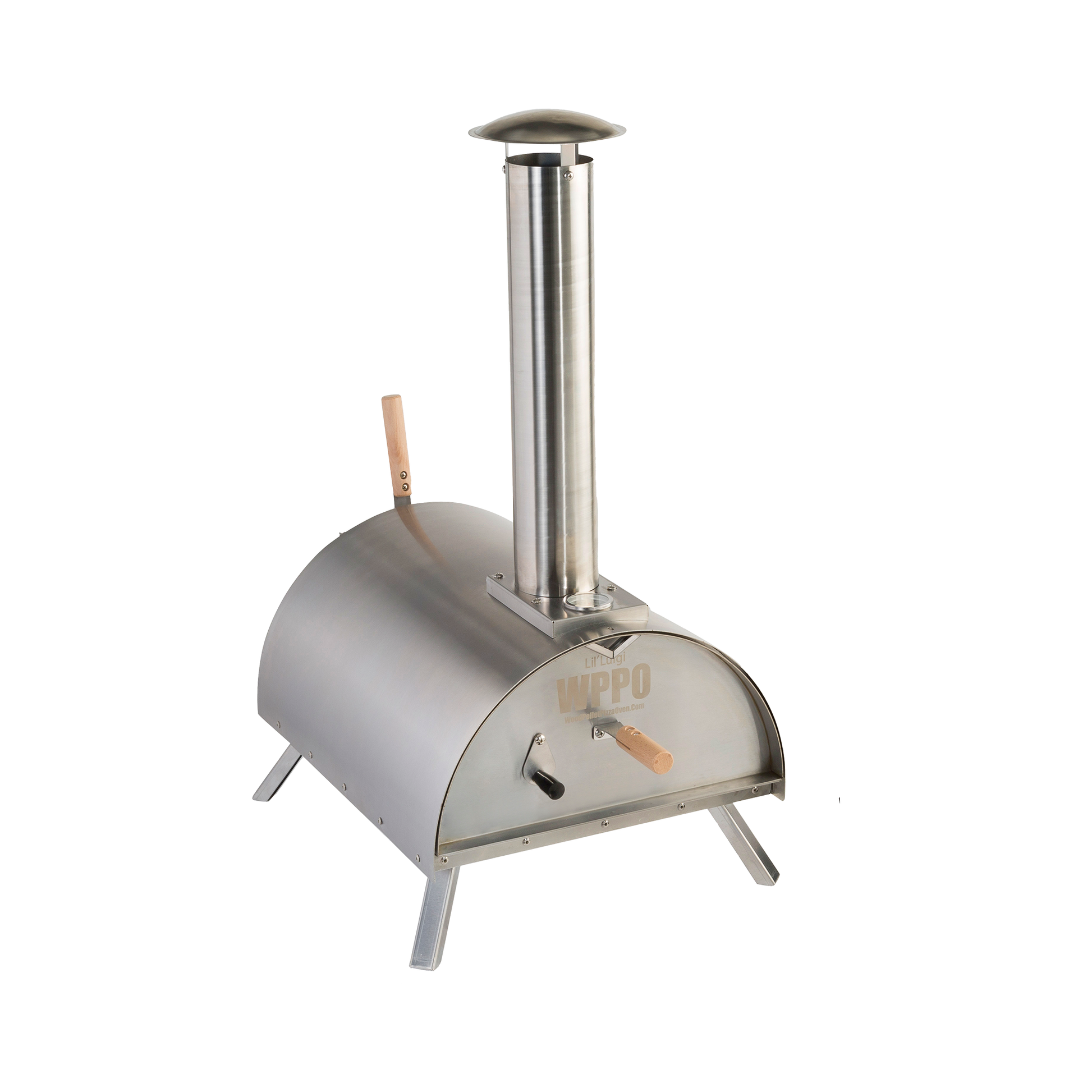 WPPO Lil Luigi Stainless Steel Portable Wood Fired Pizza Oven (with Ac – On  the Patio