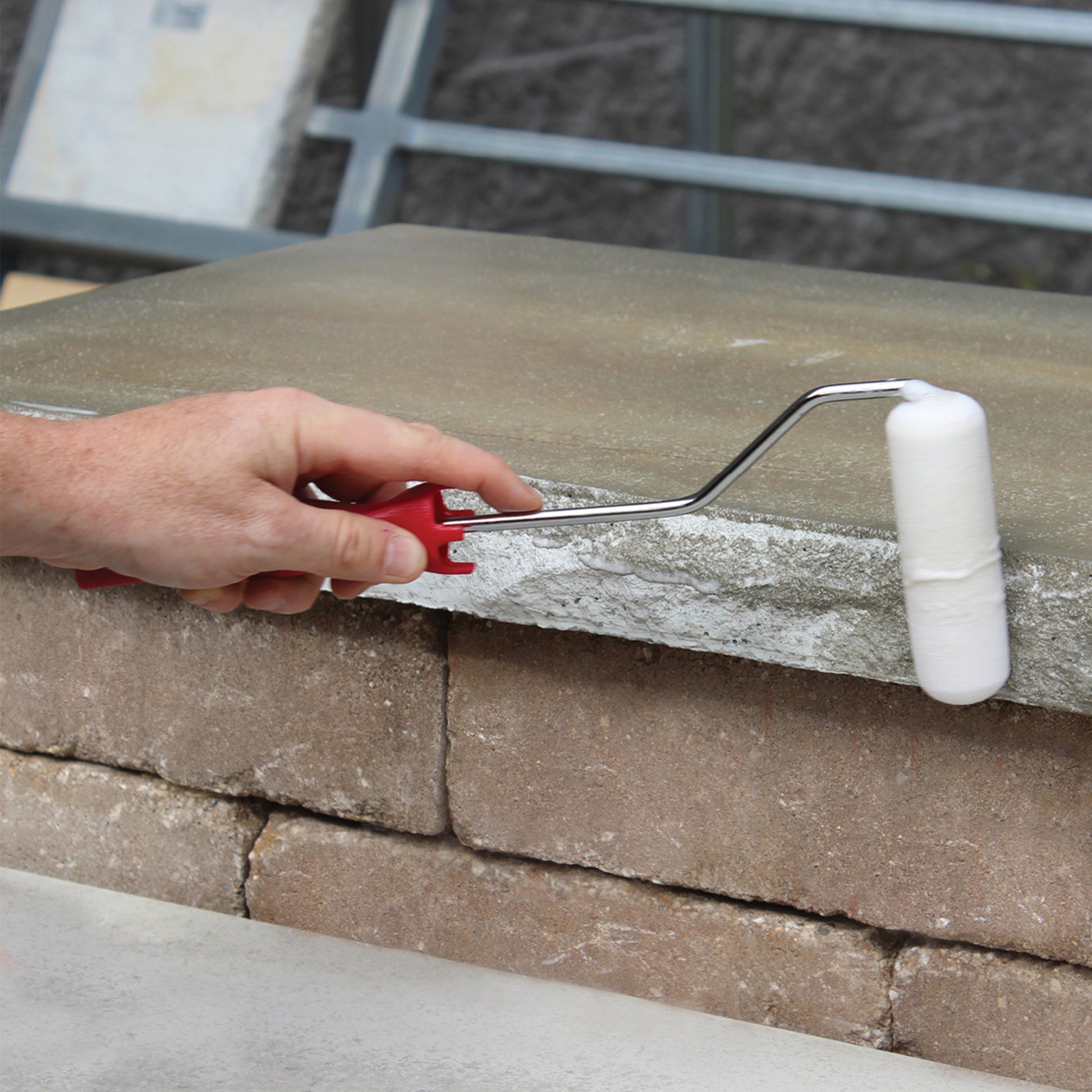 SRW Products CG Counter Guard being applied to hardscape