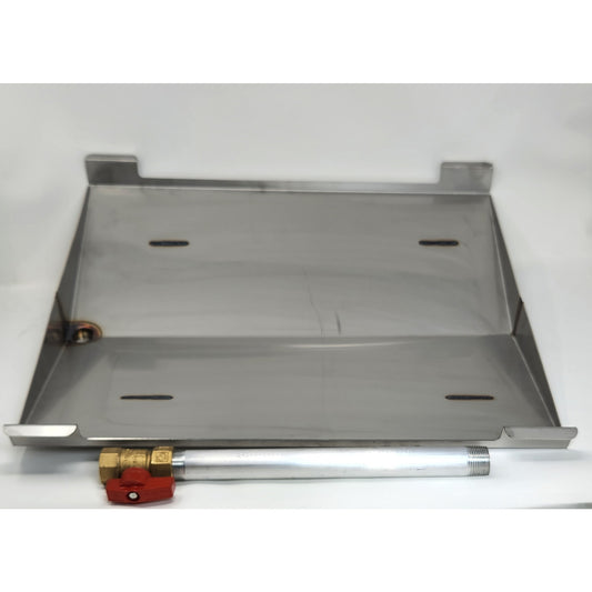 Wilmington Grill Flame Inhibitor Tray with Tube & Valve