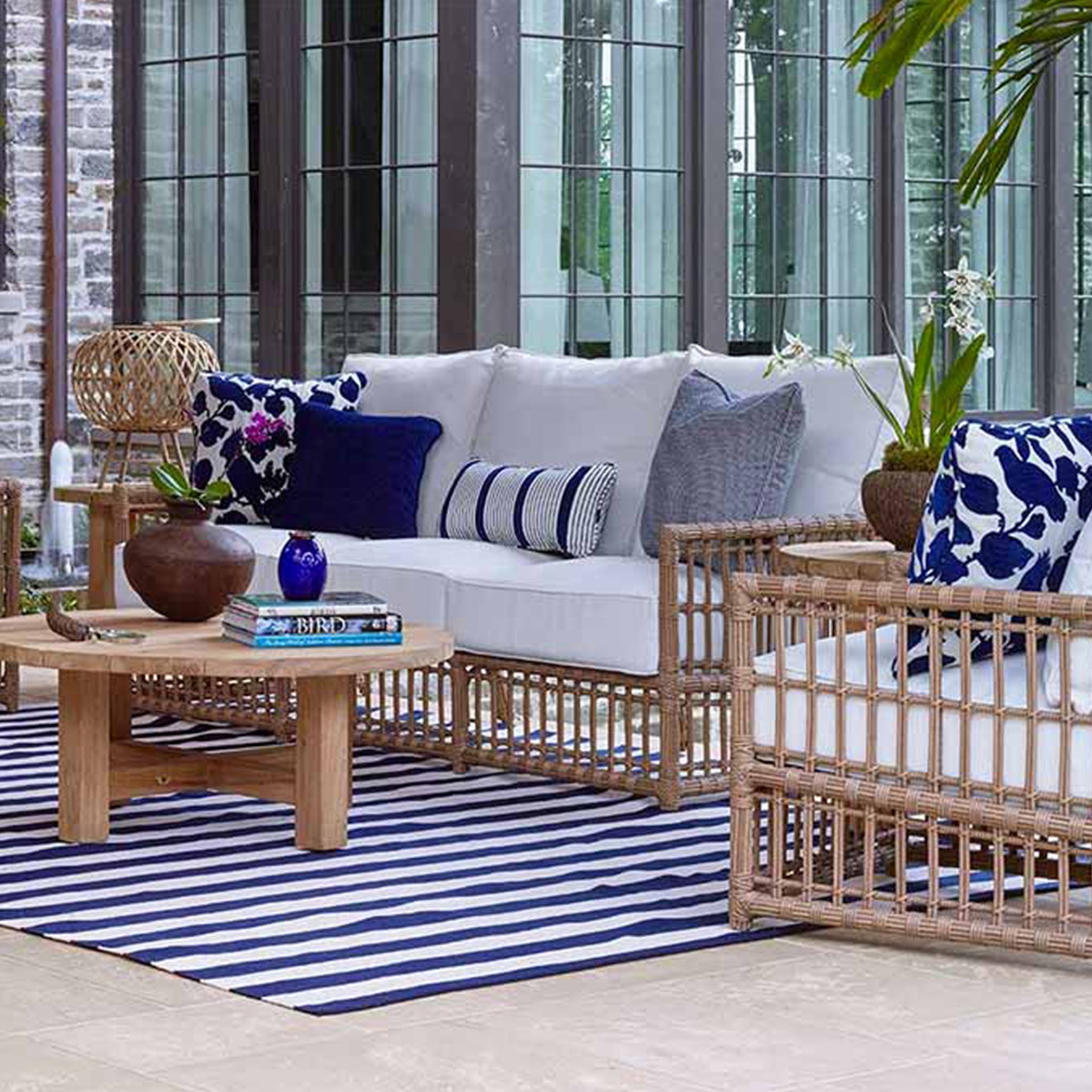 Summer Classics Newport Woven Sofa Outdoor Furniture On The