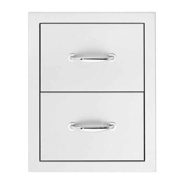Summerset 17-Inch Double Drawer w/ Masonry Frame Return