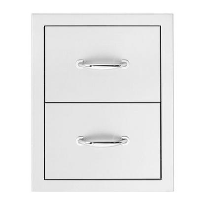 Summerset 17-Inch Double Drawer w/ Masonry Frame Return