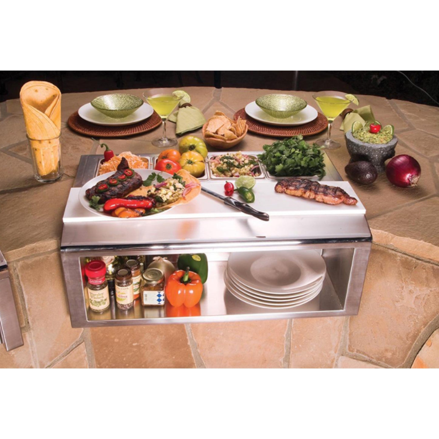 Alfresco 30-Inch Plating and Garnish Center