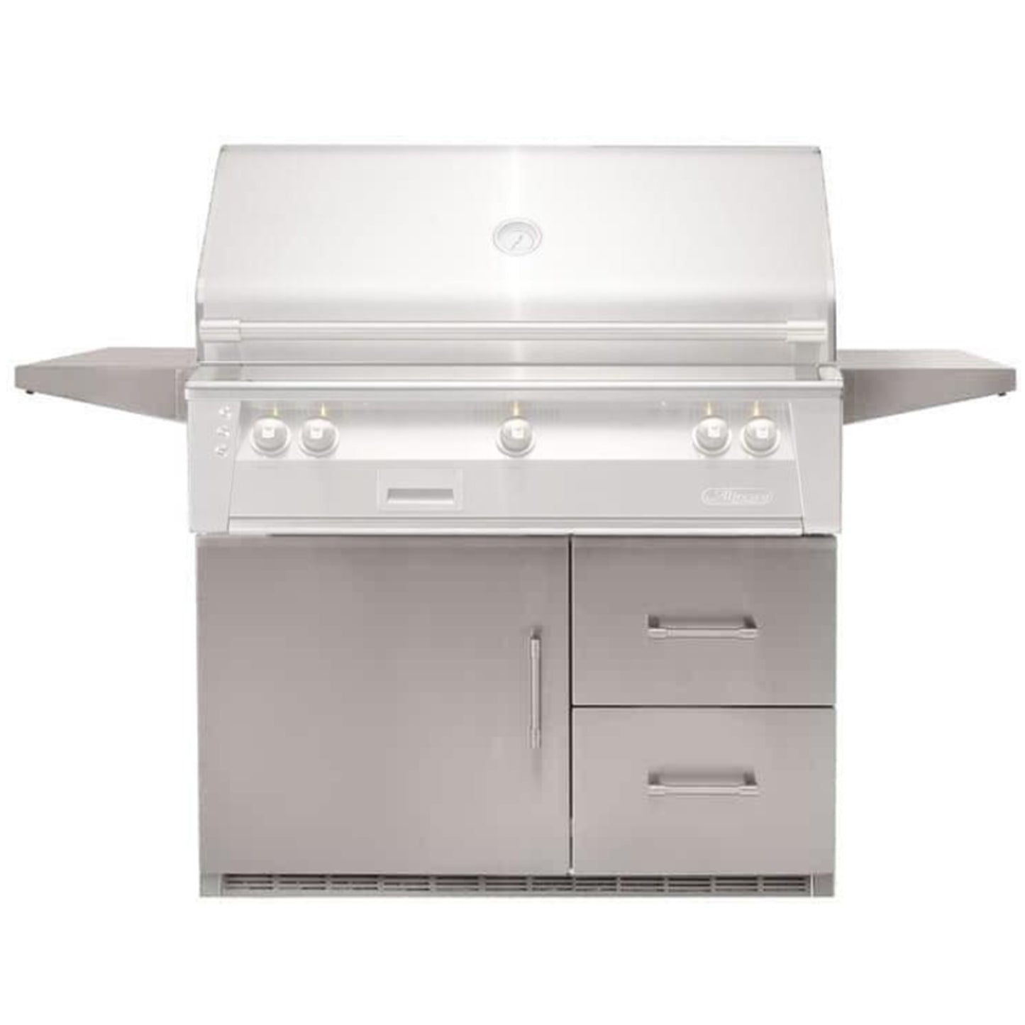 Alfresco 42-Inch or 56-Inch Built-In Refrigerator with Cart