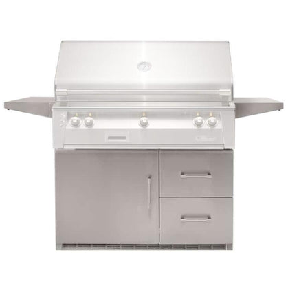 Alfresco 42-Inch or 56-Inch Built-In Refrigerator with Cart