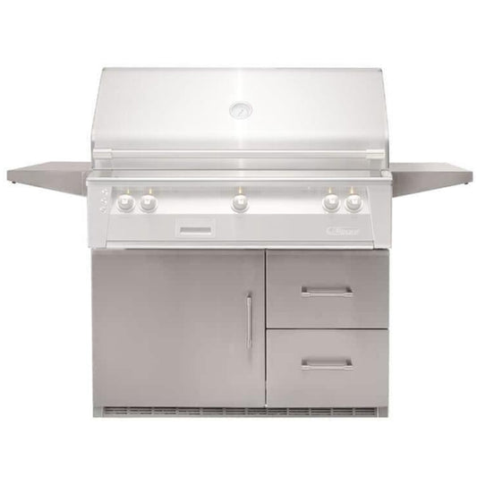 Alfresco 42-Inch or 56-Inch Built-In Refrigerator with Cart