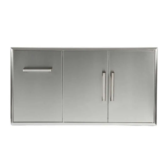 Coyote 45-Inch Double Access Doors with Roll-Out Trash/Propane Tank Drawer