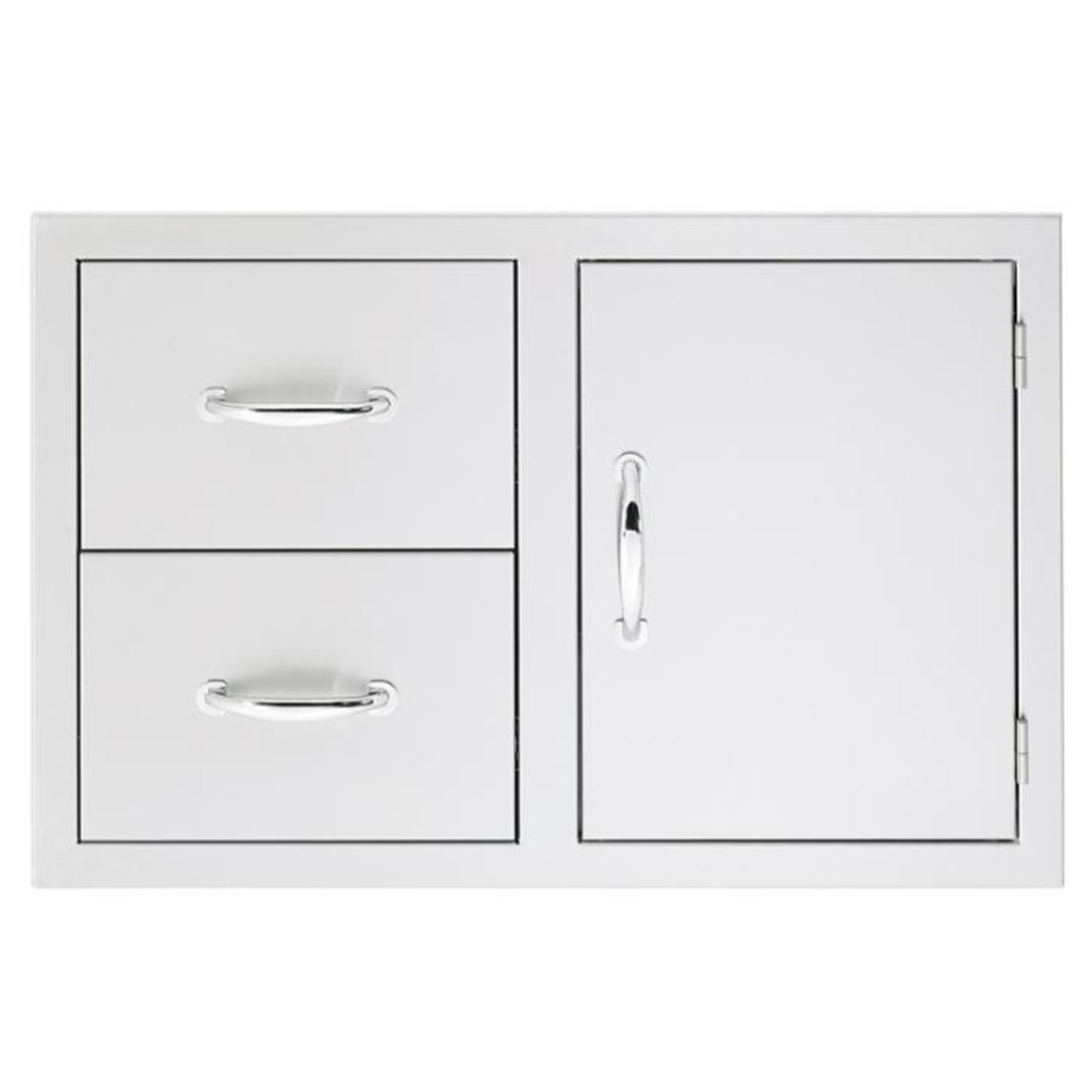 Summerset 33-Inch 2-Drawer & Access Door Combo w/ Masonry Frame Return