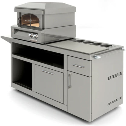 Alfresco Grills 30-Inch Deluxe Pizza Oven Prep Cart