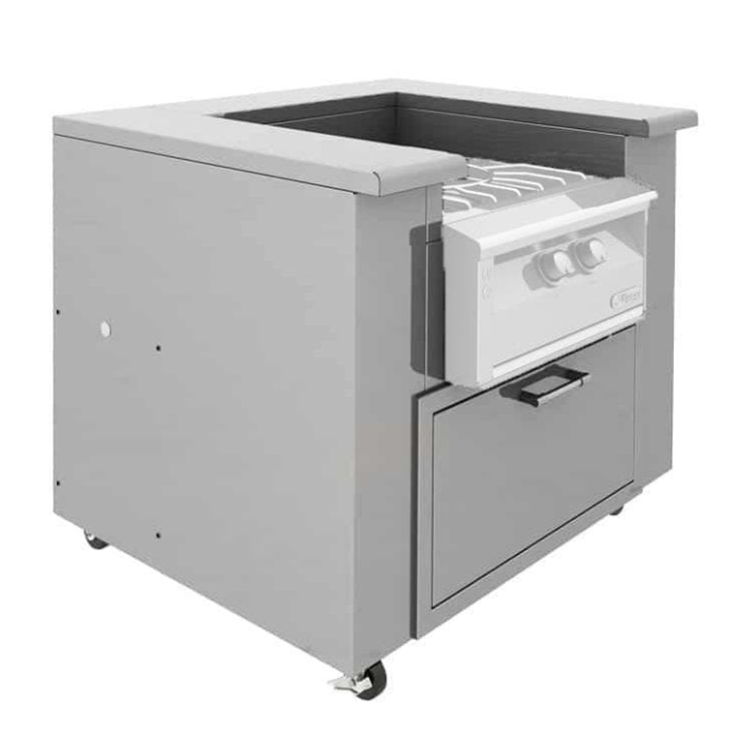 Alfresco Versa Power Stainless Steel Counter w/ Storage