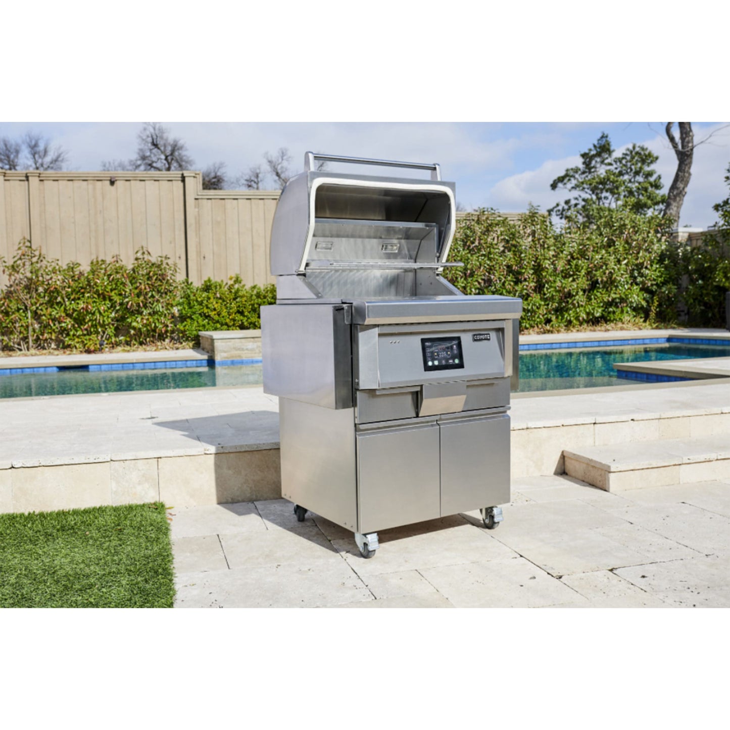 Coyote 28-Inch Pellet Freestanding Grill