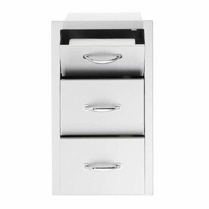 Summerset 17-Inch Vertical 2-Drawer and Paper Towel Holder Combo