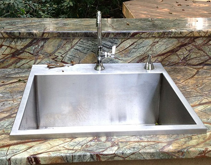 Twin Eagles 24-Inch Outdoor Sink with S/S Cover (Faucet Not Included)