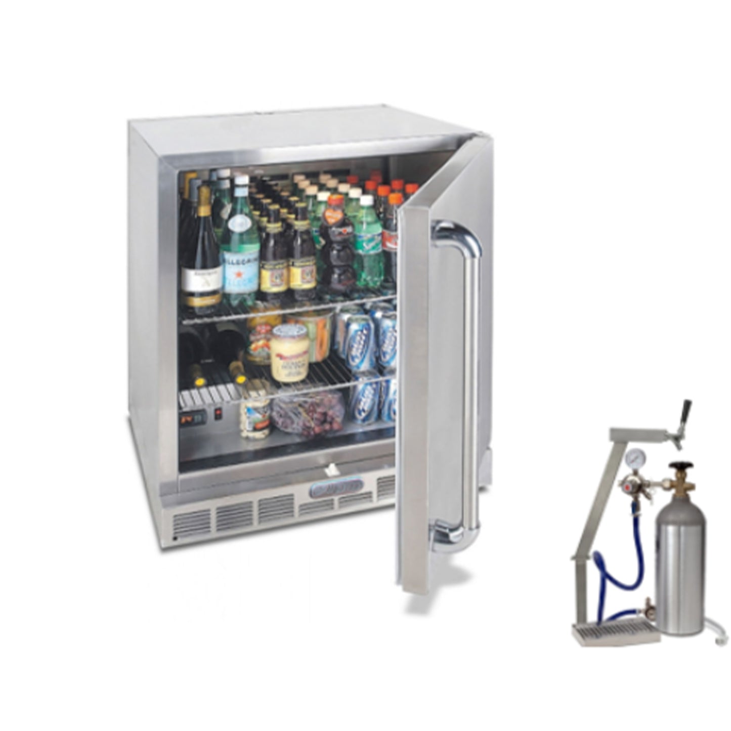 Alfresco 28-Inch Single Door Refrigerator