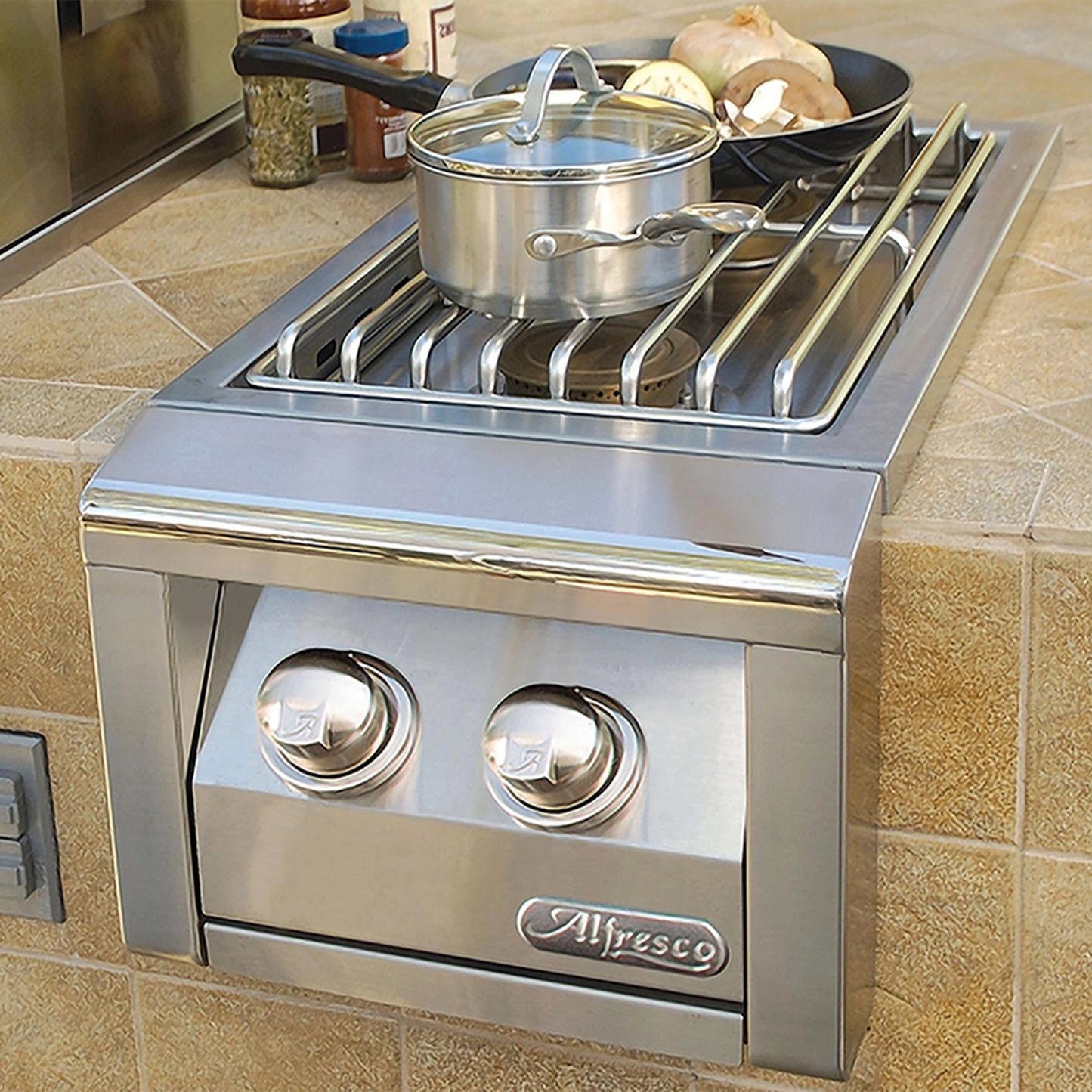 Alfresco Built-In Dual Side Burner