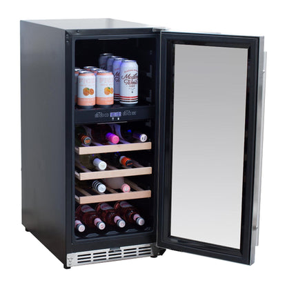 Summerset 15-Inch Outdoor Rated Dual Zone Wine Cooler