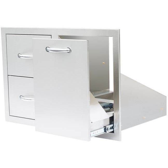 Summerset 33-Inch 2-Drawer Vented LP Tank Pull-Out Drawer Combo