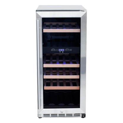Summerset 15-Inch Outdoor Rated Dual Zone Wine Cooler