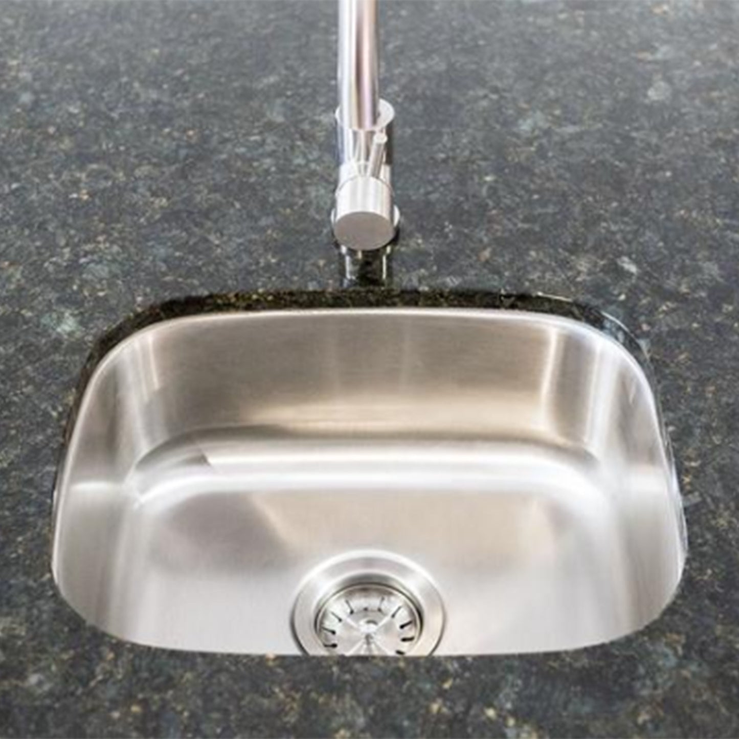 Summerset 19-Inch Stainless Steel Undermount Sink & 360º Hot/Cold Faucet