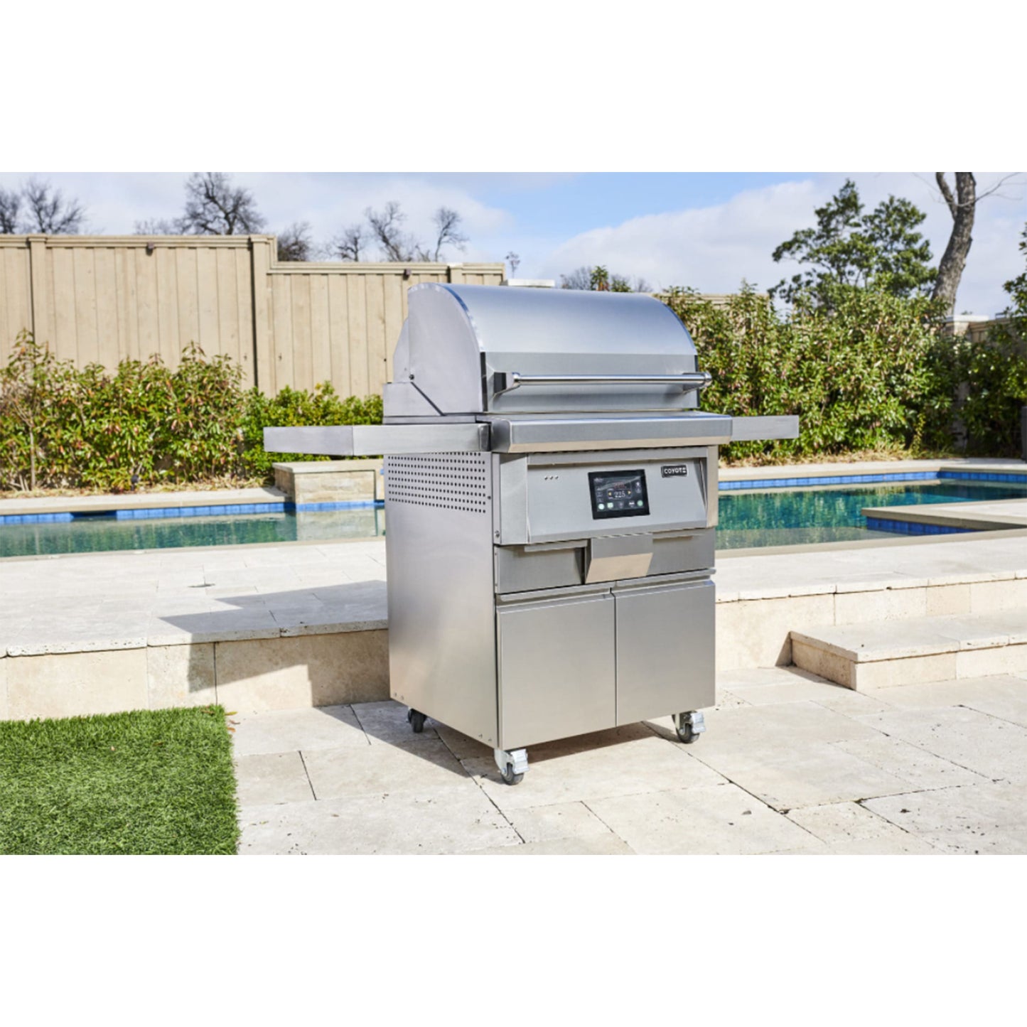 Coyote 28-Inch Pellet Freestanding Grill
