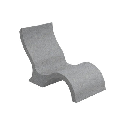Granite Gray Ledge Lounger Signature Chair Lowback
