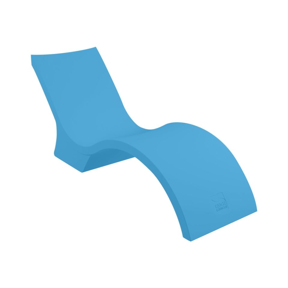 Light Blue Ledge Lounger Signature Chaise Deep In-pool Chair