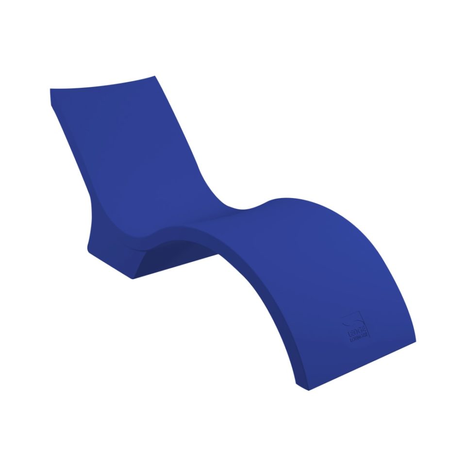 Dark Blue Ledge Lounger Signature Chaise Deep In-pool Chair