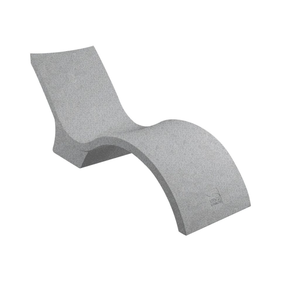 Gray Granite Ledge Lounger Signature Chaise Deep In-pool Chair